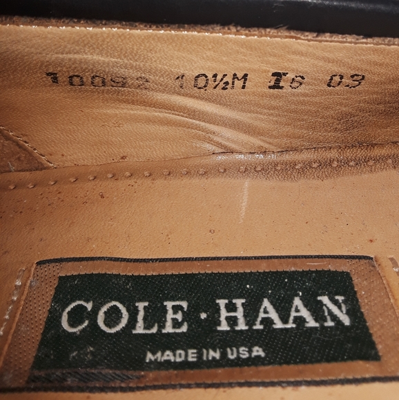 Cole Haan Men's Brown Leather Tassel  Loafer  10 1/2 - Picture 5 of 9